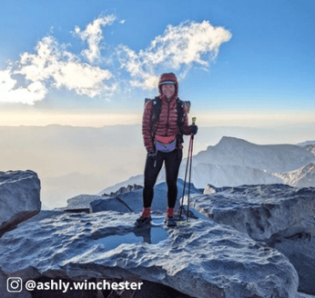 Ashly Winchester on the John Muir Trail