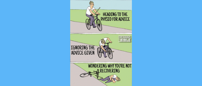 Advice from the physio for runners and cyclists.