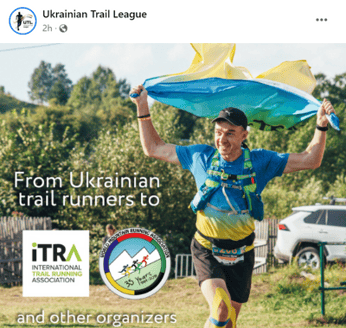 Runner from the Ukrainian Trail League.
