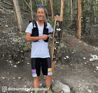 Courtney Dauwalter sets a new FKT on the Collegiate Loop.